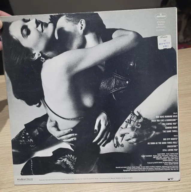 Scorpions — Love at First Sting · Verso · foto 3